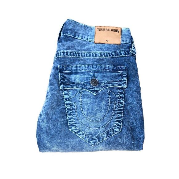 True Religion Jeans Size 32 GENO FLAP T Blue - Picture 6 of 9